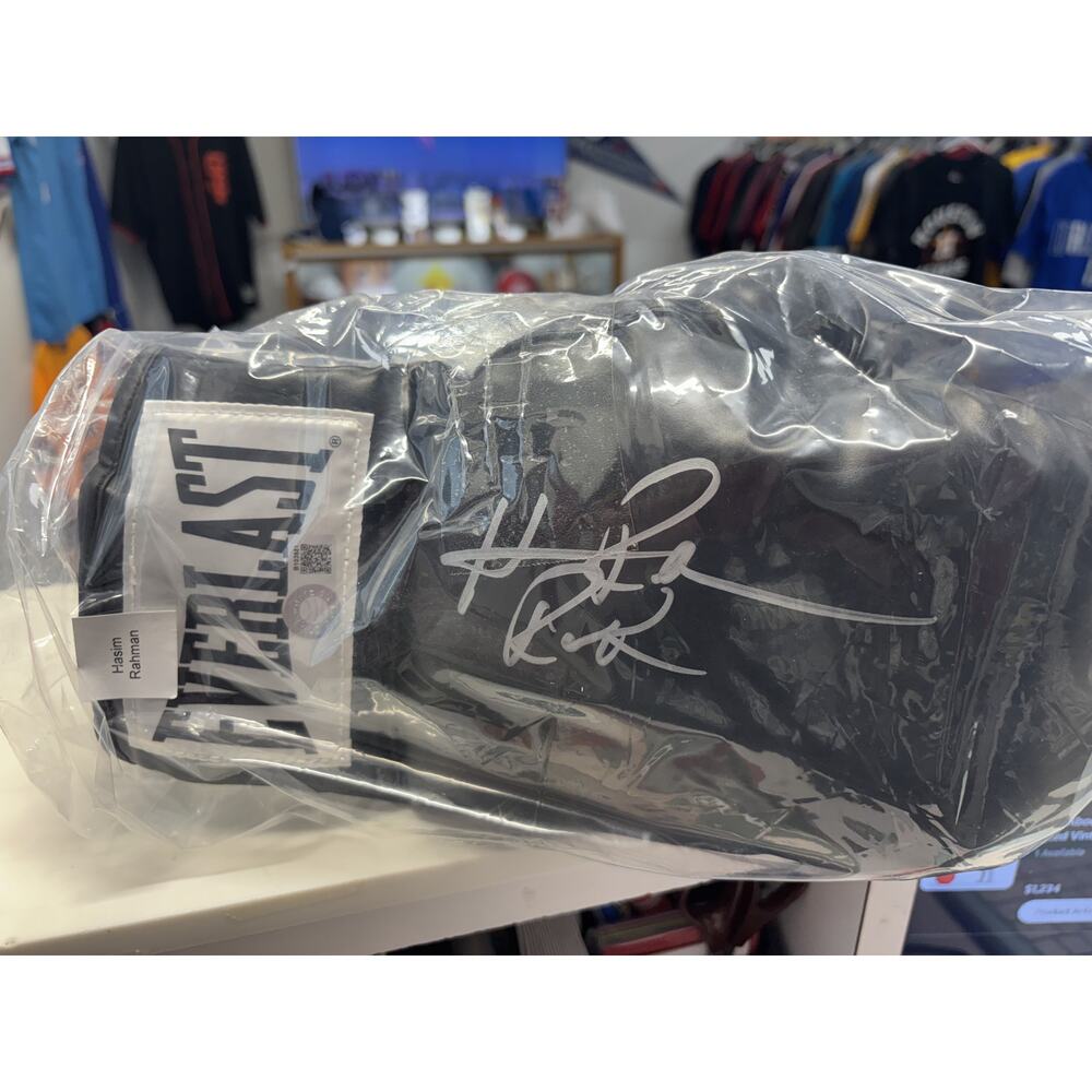Autographed Hasim Rahman Boxing Glove w/COA
